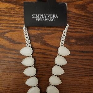 Simply Vera Vera Wang Cream Teardrop Necklace